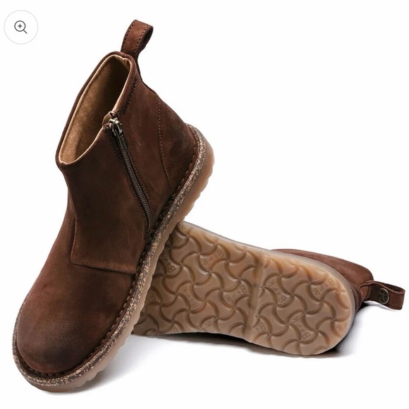 Birkenstock Women’s Melrose Suede Leather Espresso Booties - Picture 2 of 2